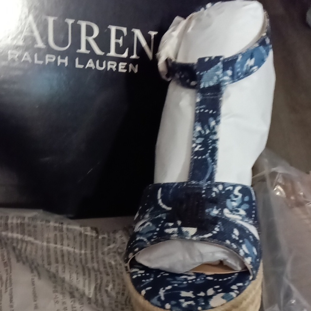 Ralph Lauren Blue Espadrilles for Effortless Style